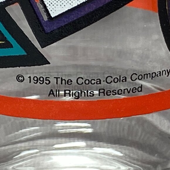 1995 Coca-Cola Polar Bear Glasses Set Of 4 Vintage Winter Sports 14 Oz - Picture 2 of 9